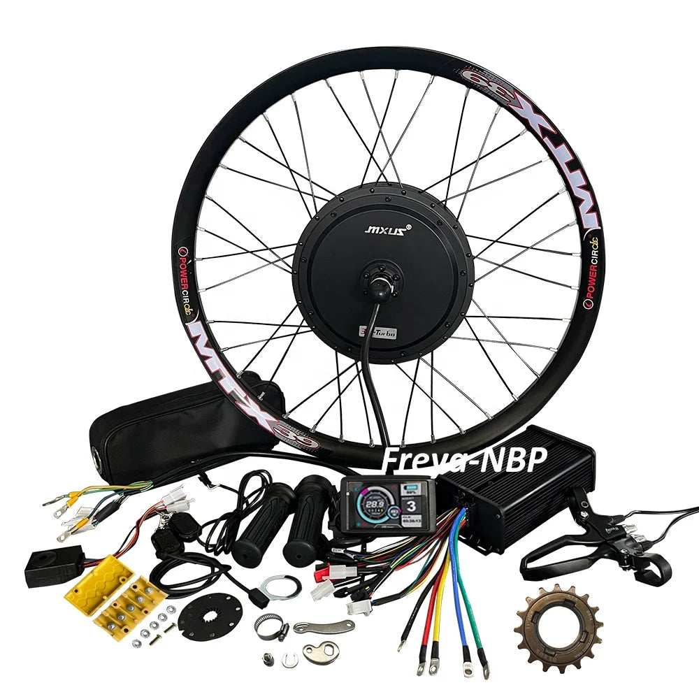 MXUS Turbo 72V 3000W E-Bike Kit – Ride Like a Beast | Fits 26-29” Wheels | 80A Sine Controller